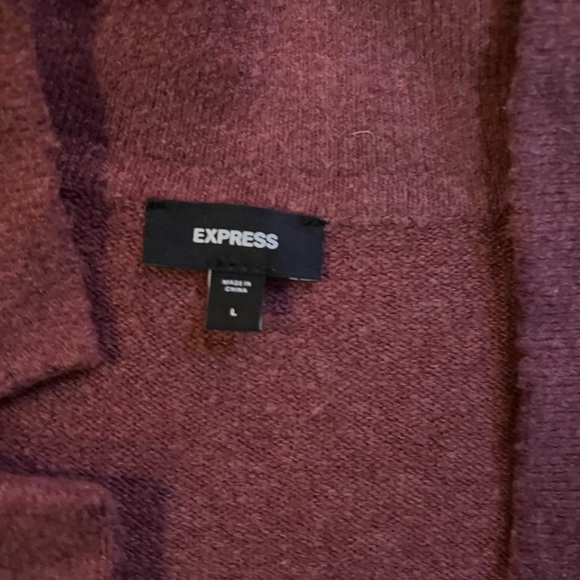 NWOT Express Collared Duster Cardigan, Size L, Color: Ginger #31 - Picture 4 of 7